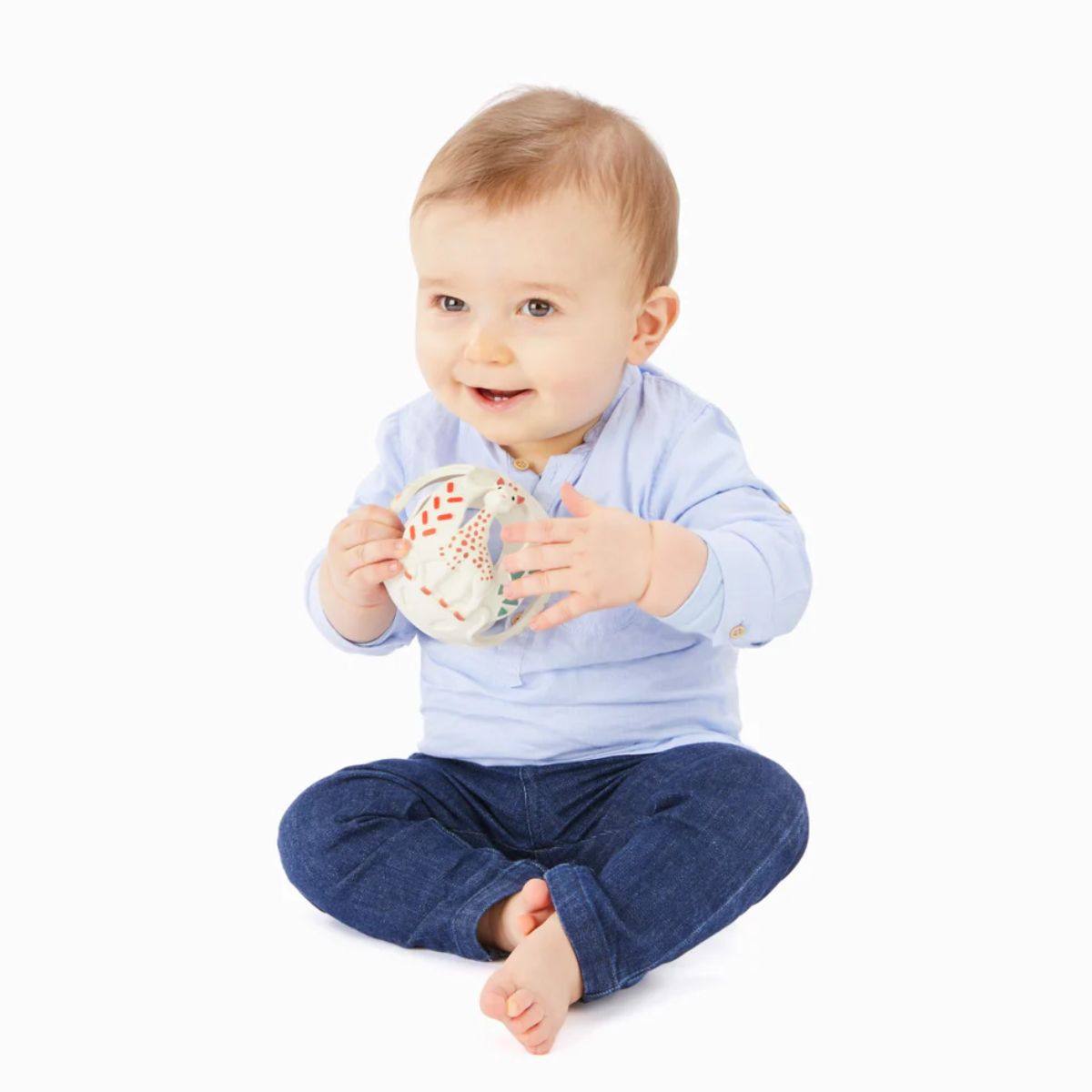 Bola Sensorial Mordedor Girafa Sophie - Natural Rubber Teething Relief
