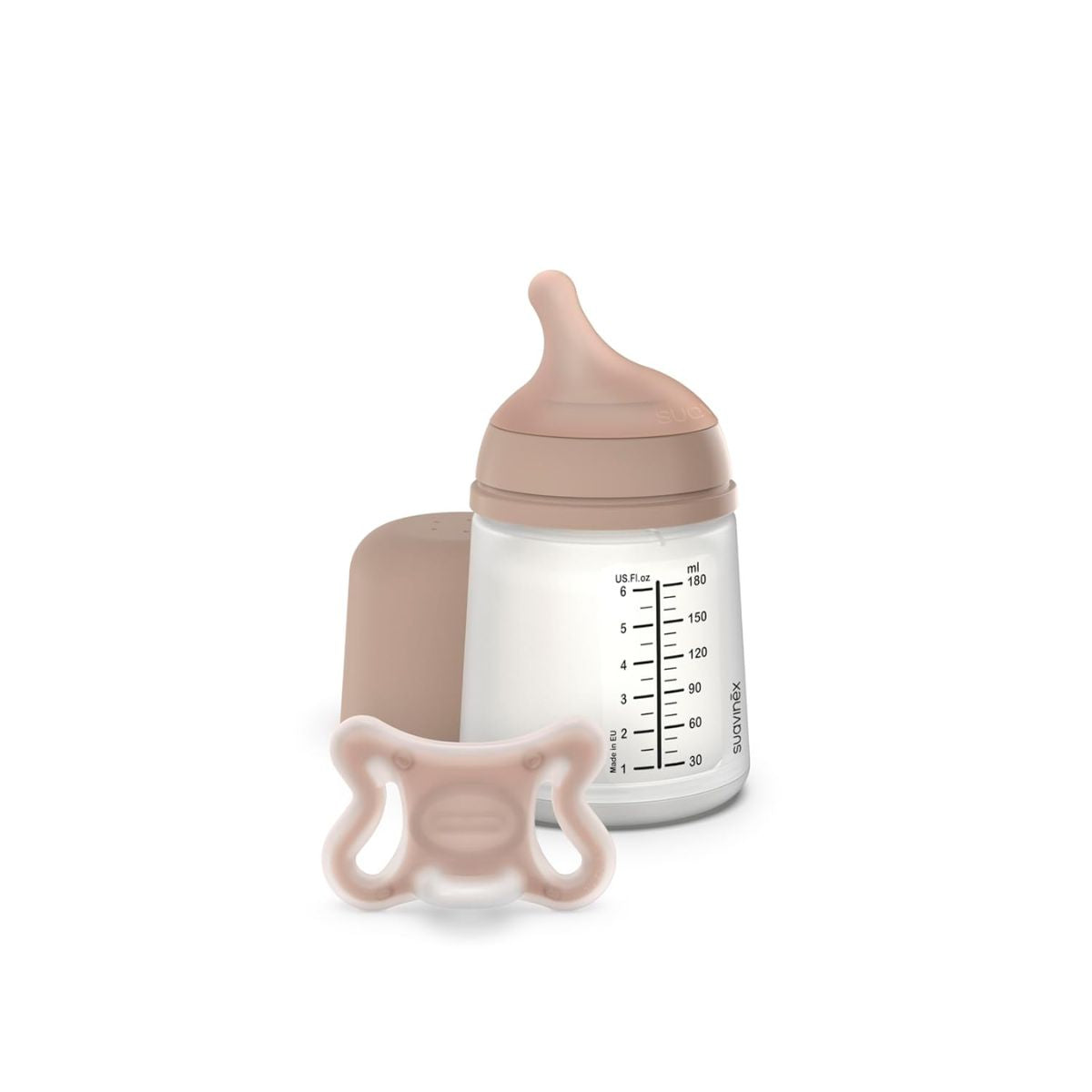 Kit Mamadeira Anticólica e Chupeta Suavinex Zero.Zero 180ML Medium - Complete Feeding Transition Solution
